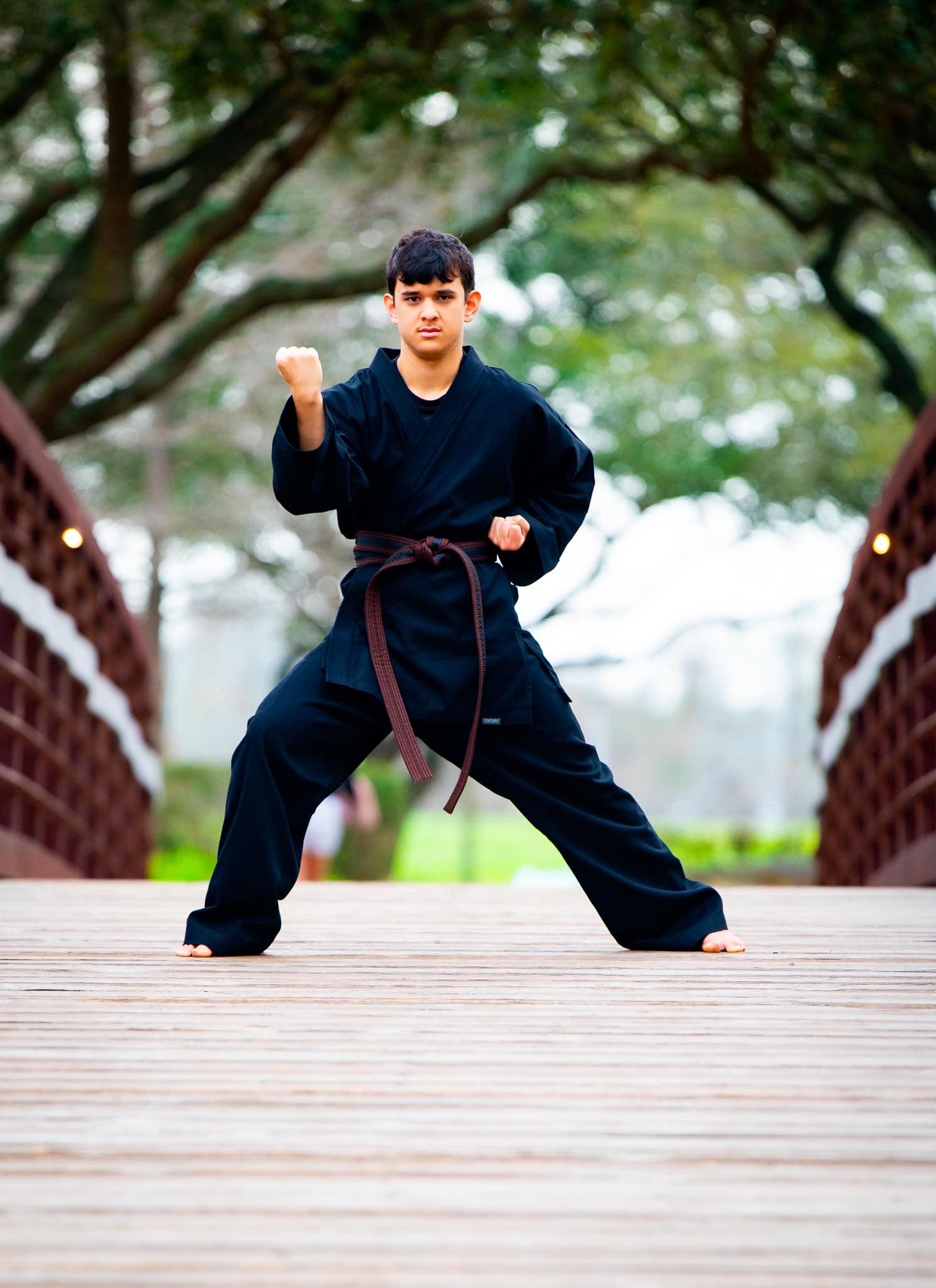Hunter Cannon, black belt candidate